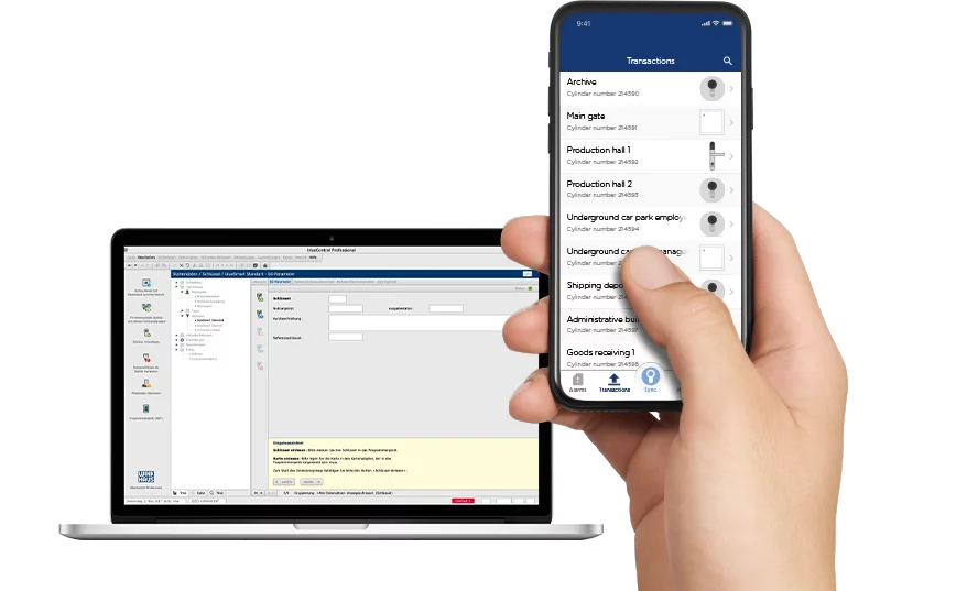 Zutrittsorganisation blue Smart Software 888x700px Englisch