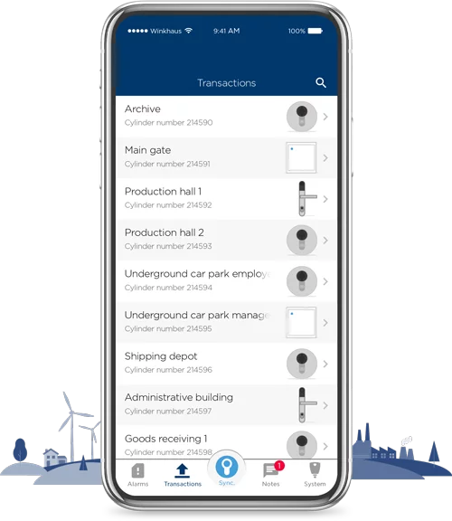 Winkhaus Smartphone Landschaft